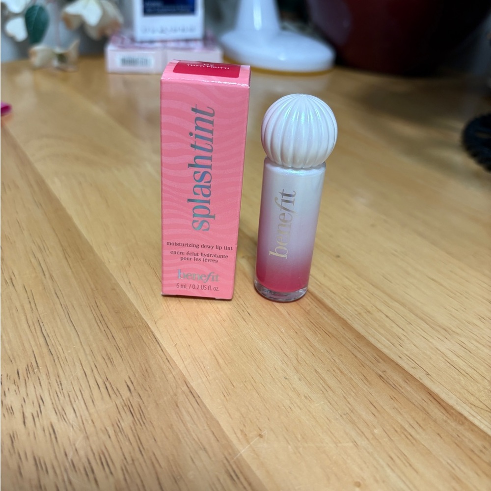 Benefit Splashtint Moisturizing Dewy Lip Tint ~ TUTTI FRUTTI ~ Full Sz BNIB NEW